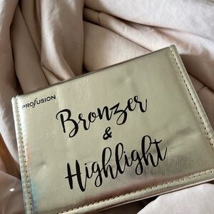 Profusion Cosmetics Iridescent Cream Bronzer & Highlight Case with Black Script